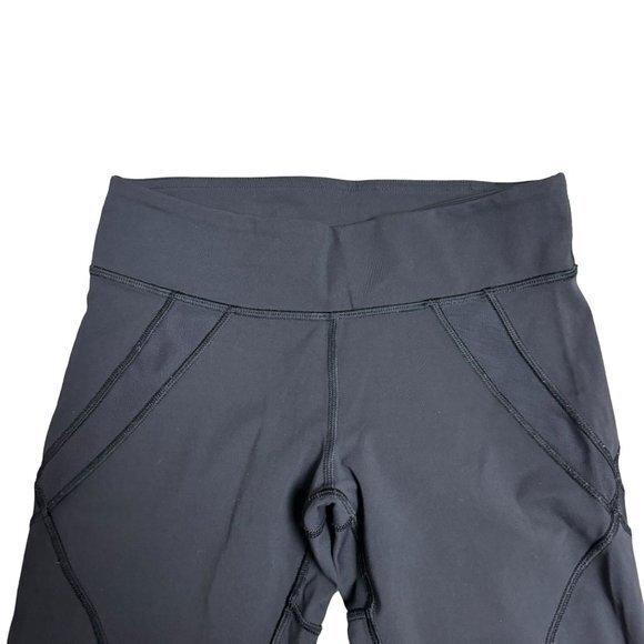 Lululemon Womens Size 4 Black‎ Casual Workout Capri Leggings - Picture 2 of 6